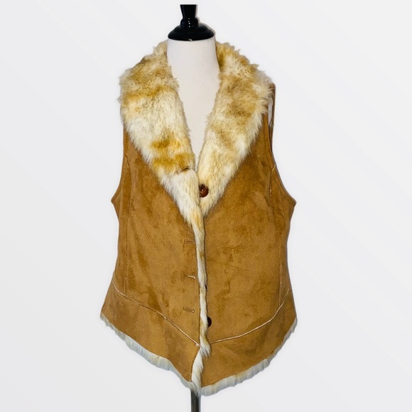 soft surroundings faux fur vest